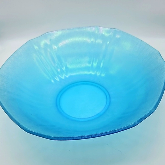 Blue Glass Console Bowl 10" diameter - Picture 6 of 11